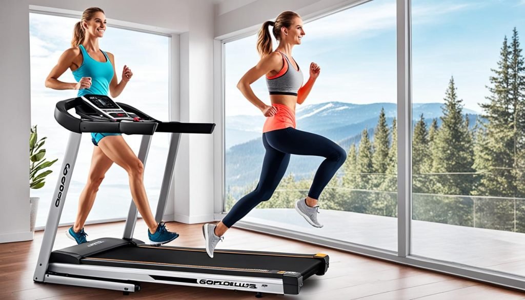 Goplus 2-in-1 Folding Treadmill